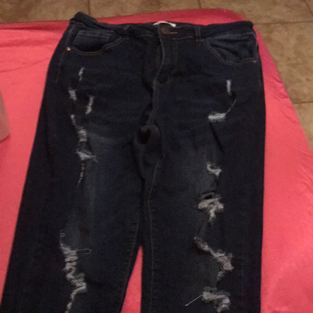 Size 14 Dark Blue Jeans